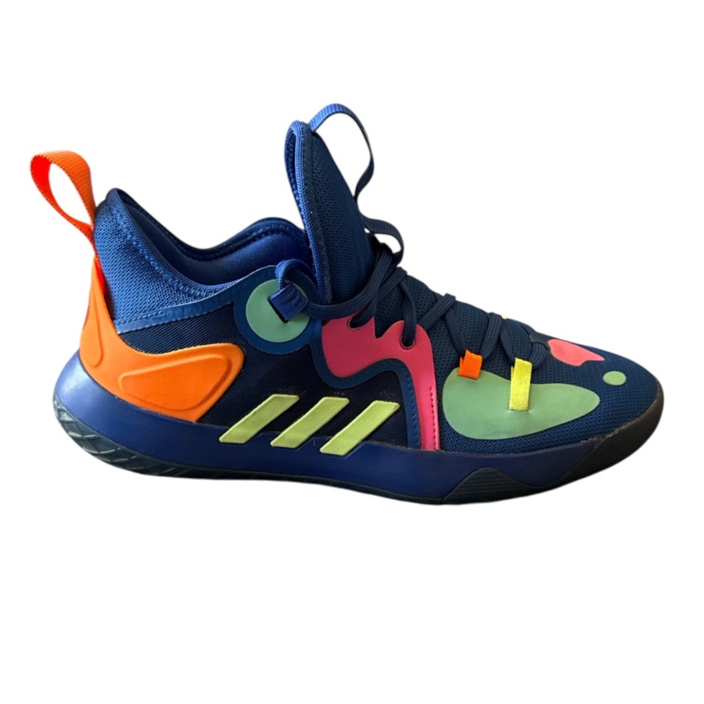 Adidas Harden Stepback 2 Royal Blue Orange Multicolor Basketball Shoes Men’s 8.5